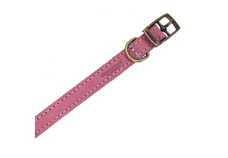 Ancol Timberwolf Leather Collar Raspberry - Image 5