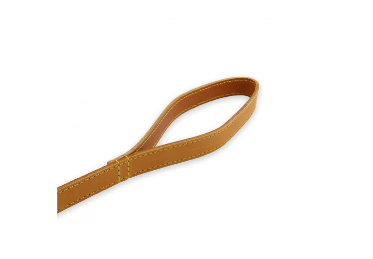 Ancol Timberwolf Leather Lead Mustard 1mx19mm - Image 2