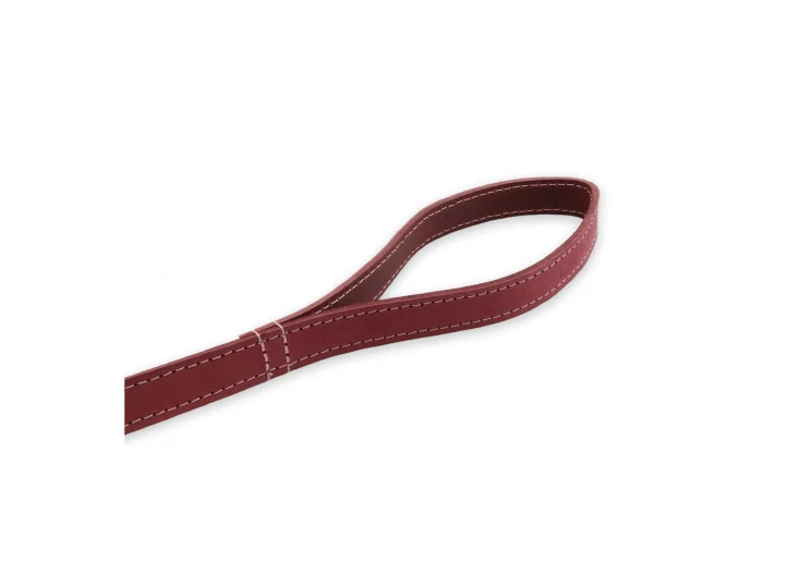 Ancol Timberwolf Leather Lead Raspberry 1mx19mm - Image 4