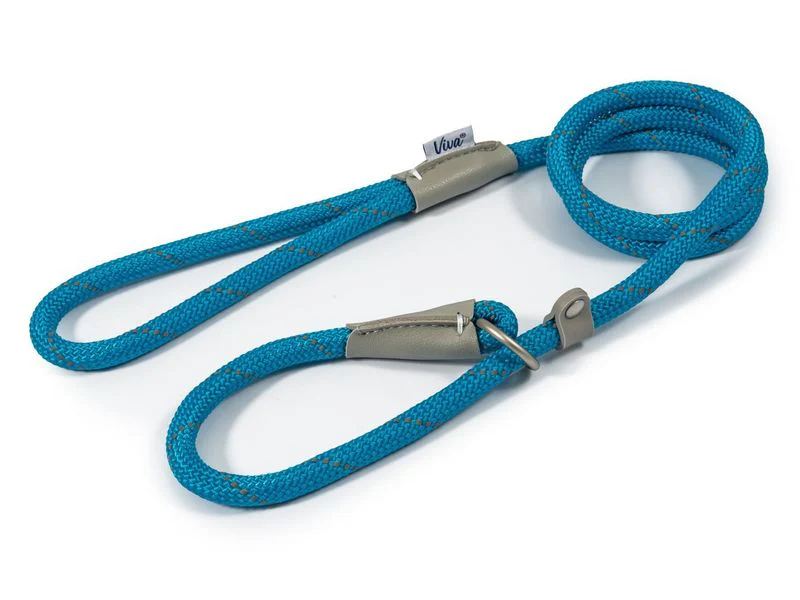 Ancol Viva Rope Slip Lead Reflective Blue