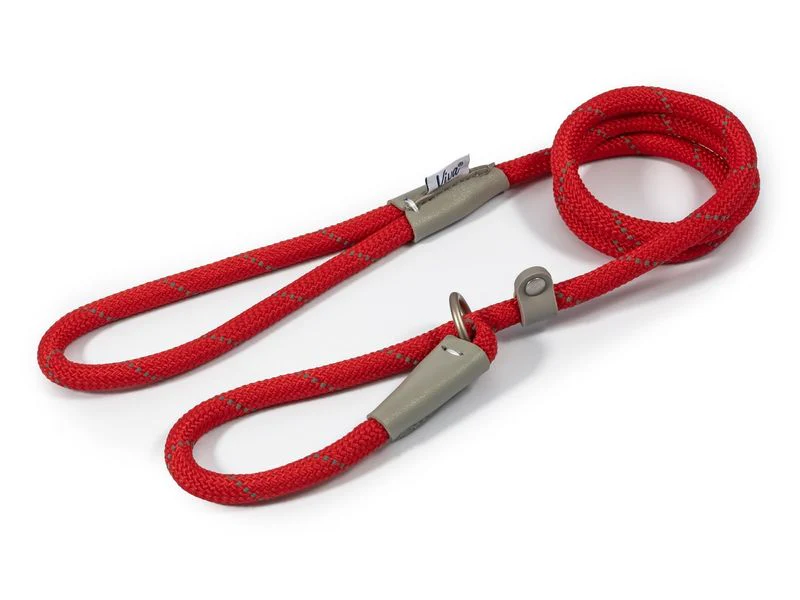 Ancol Viva Rope Reflective Slip Lead Red