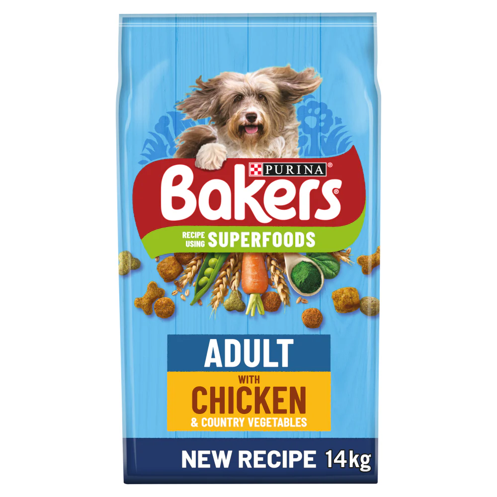 Bakers Adult Dog Food Chicken and Veg, 14 kg
