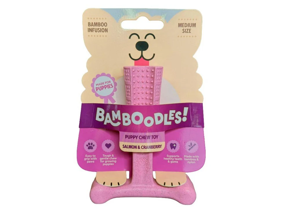 Bamboodles Puppy T-bone Salmon and Cranberry - Image 2
