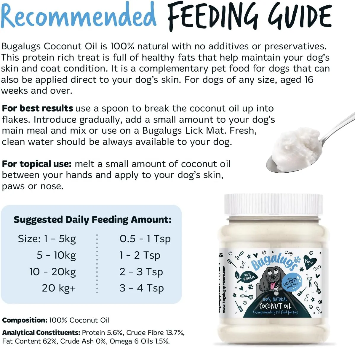 Bugalugs Coconut Oil 340g - Image 7
