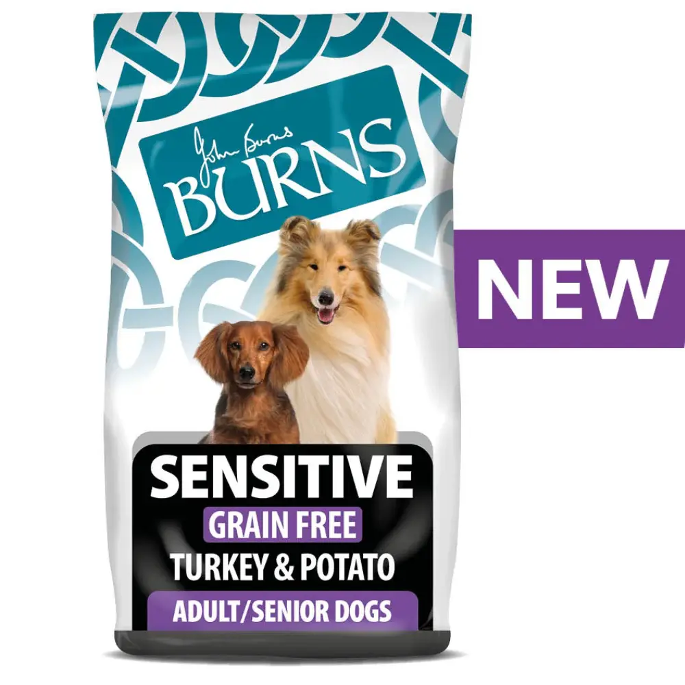 Burns Sensitive Adult Dogs Turkey and Potato