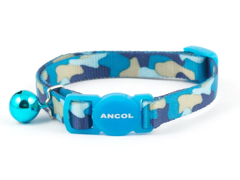 Camouflage Blue Cat Collar - Image 2