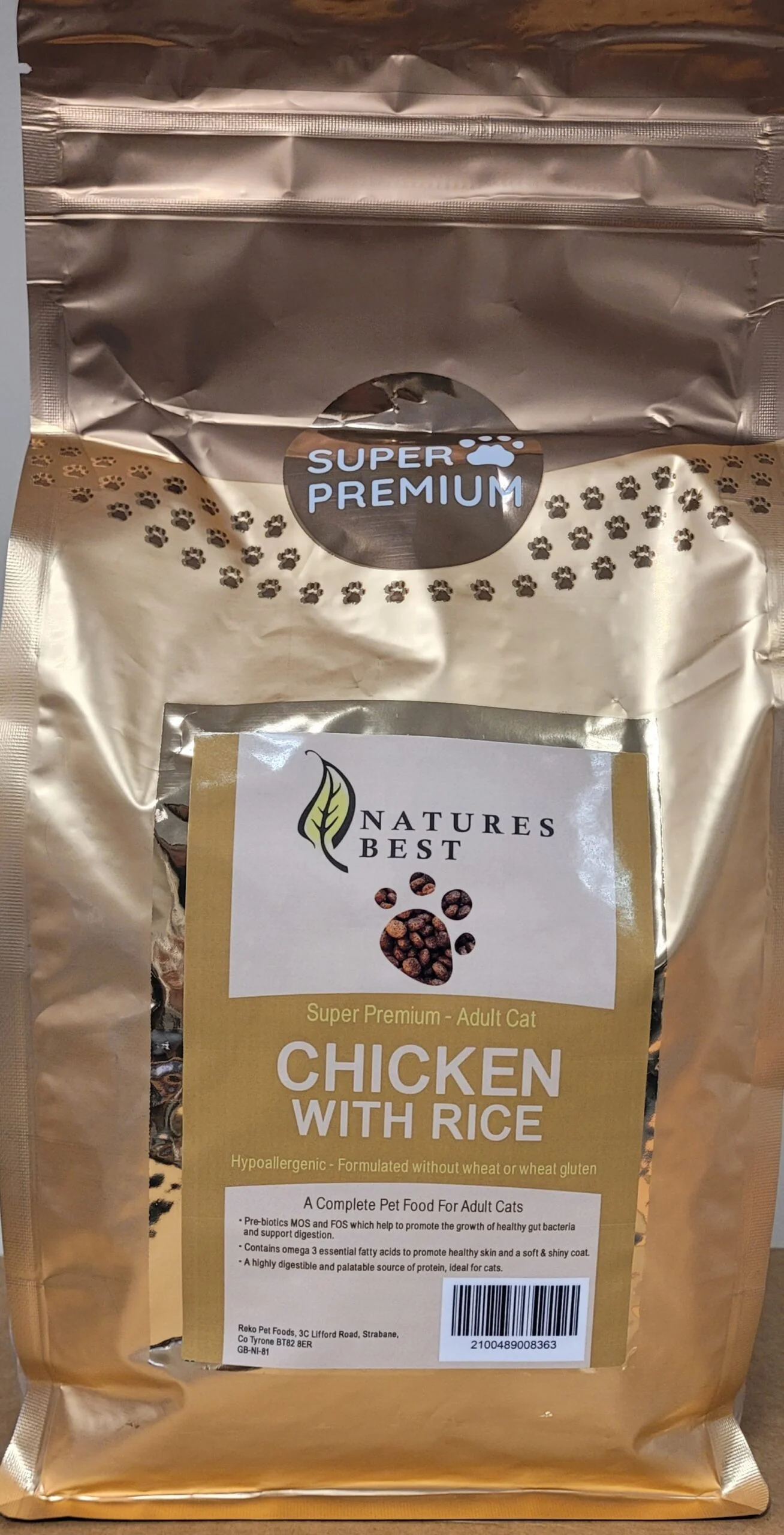 Nature's Best Chicken Cat Food - Wheat Free Cat Food 2kg