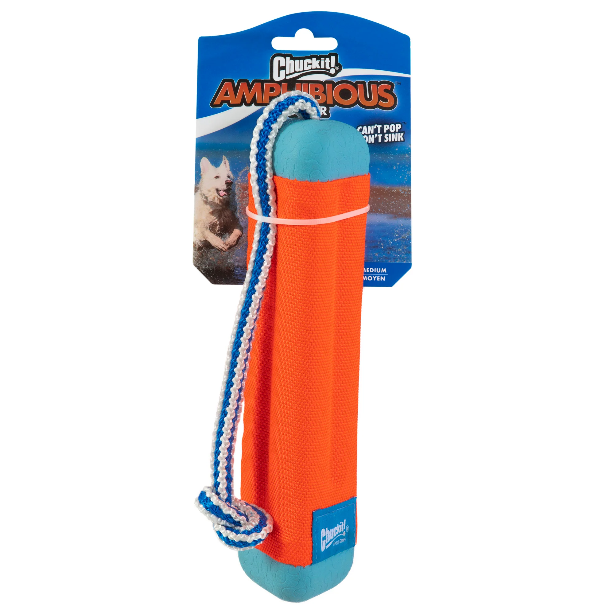 Chuckit! Amphibious Bumper Dog Toy with Rope