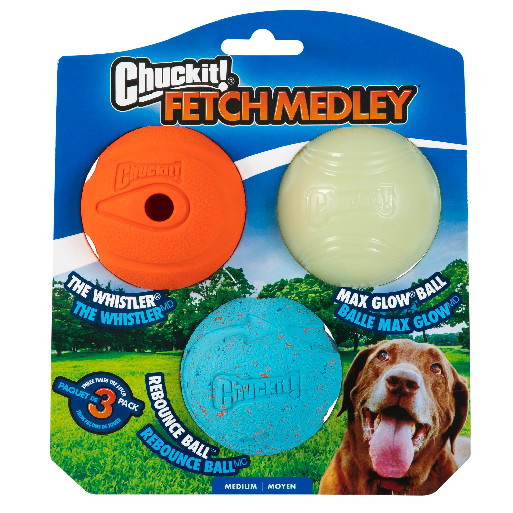 Chuckit! Fetch Medley 3 Pack Dog Toy
