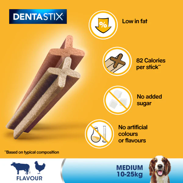 Dentastix Daily Dental Dog Treats Medium x56 Pack - Image 2