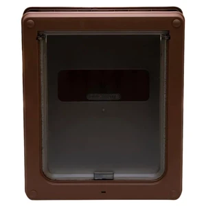 Dog Mate Locking Dog Flap for Medium Dogs - Brown - Image 5