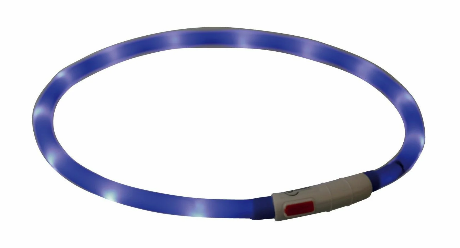 Dog Flashlight Collar USB Ring (Blue)