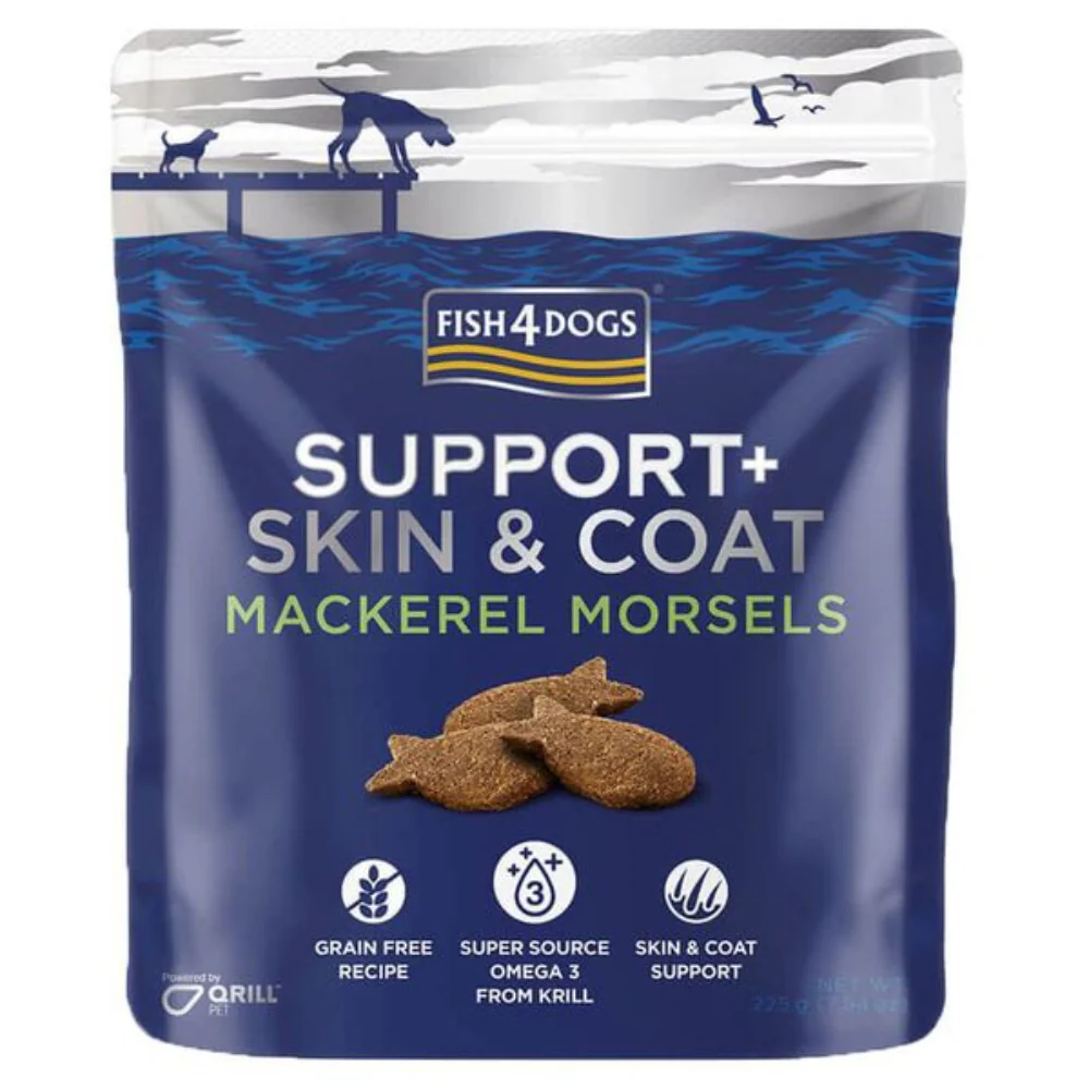 Fish 4 Dogs Skin & Coat Mackeral Morsels 225g