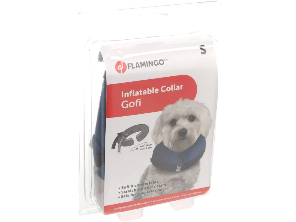 Flamingo Inflatable Dog Collar - Image 2