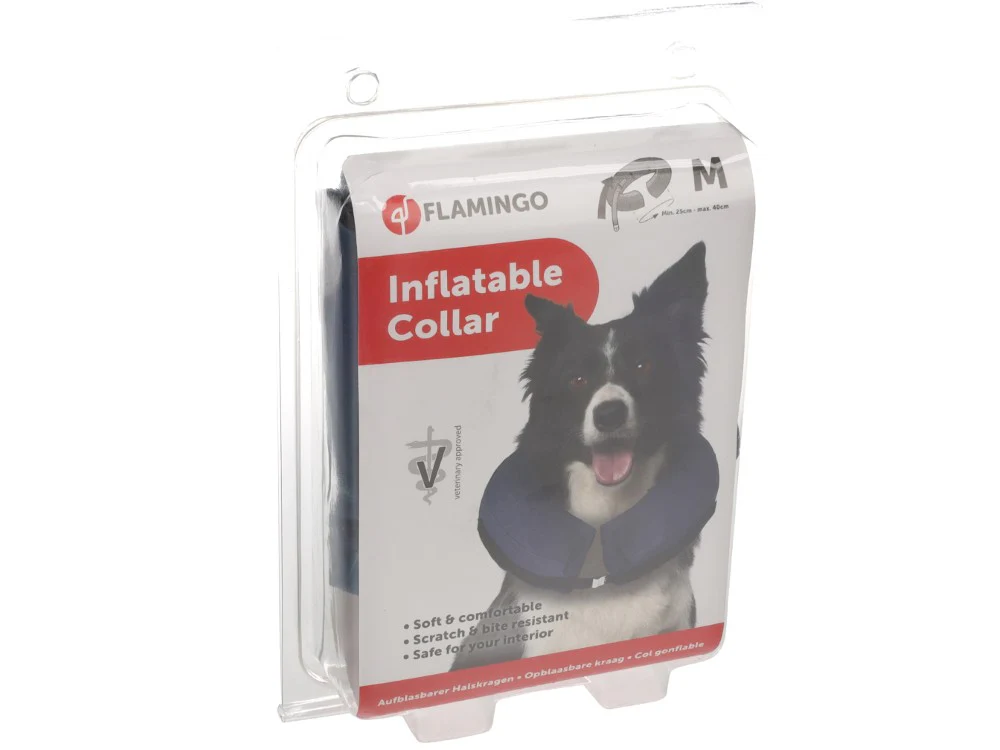 Flamingo Inflatable Dog Collar - Image 3