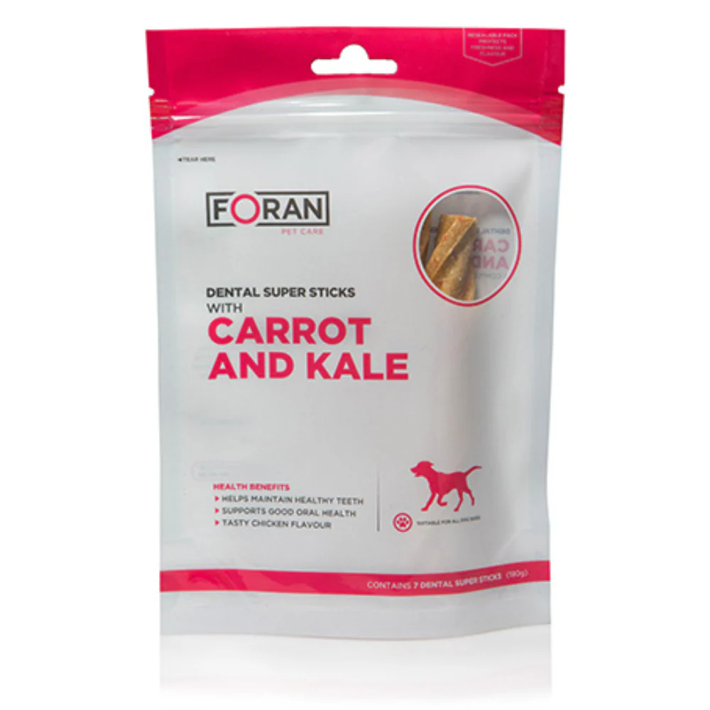 Foran Pet Care Carrot & Kale Dental Super Sticks