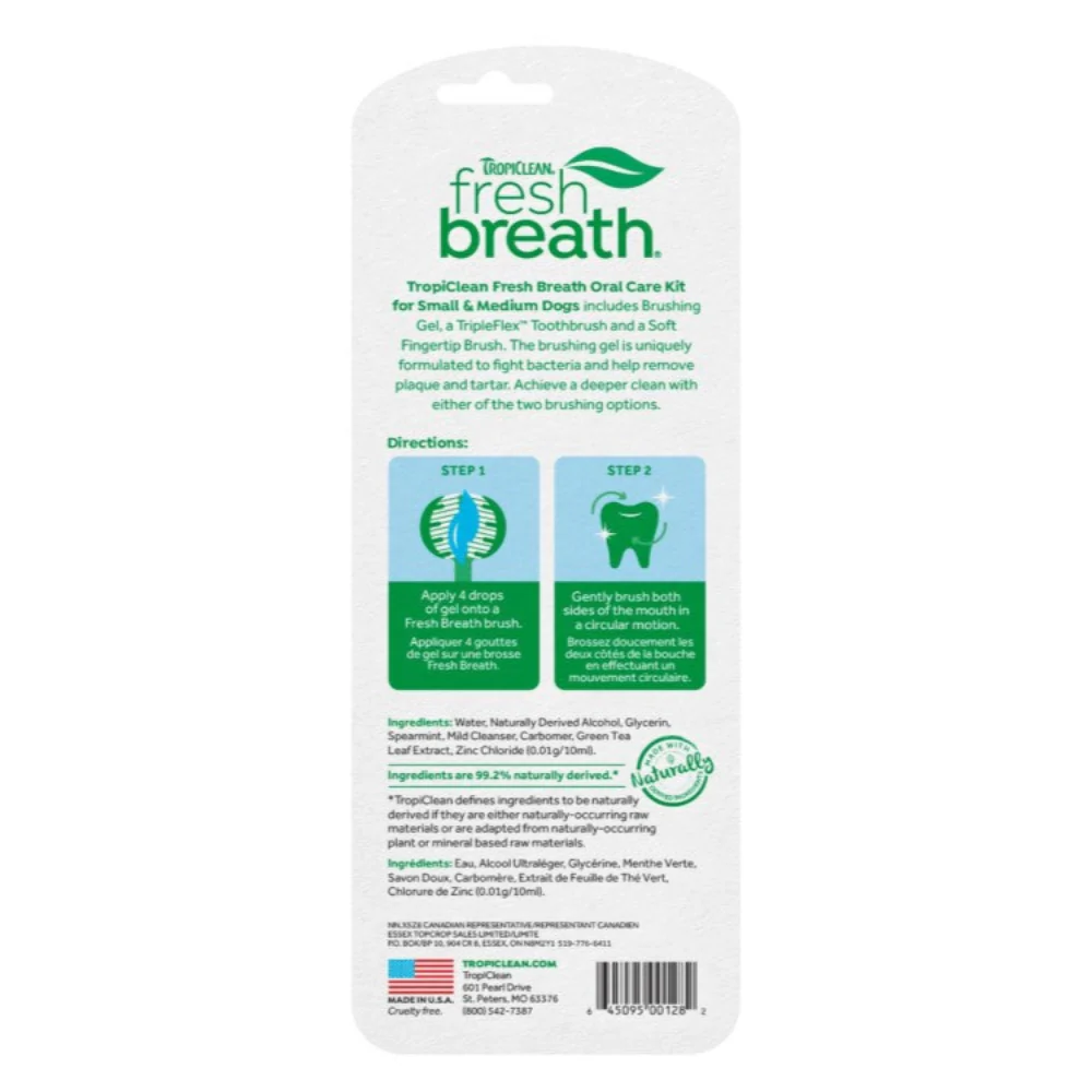 Fresh Breath Teeth Kit For Small/Medium Dogs 59ml - Image 2