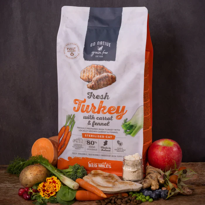 Go Native Turkey with Carrot & Fennel Sterilised Cat Food - Image 3