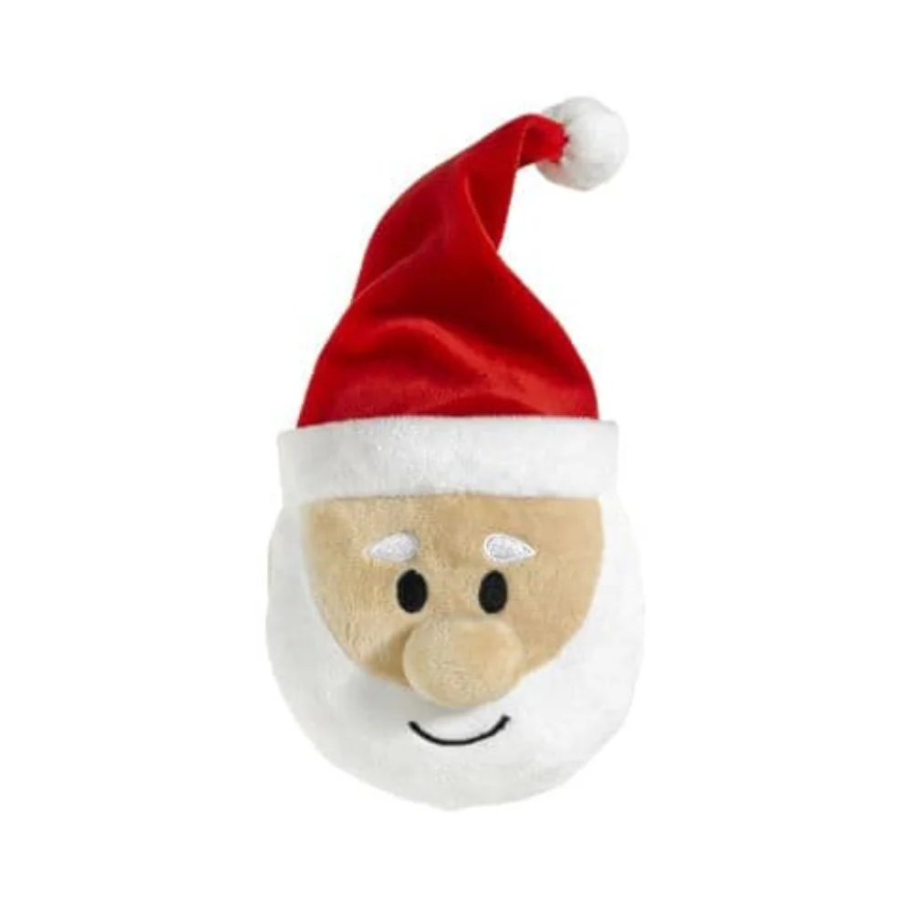 Good Boy Santa Head Soft Plush Dog Toy - Image 2