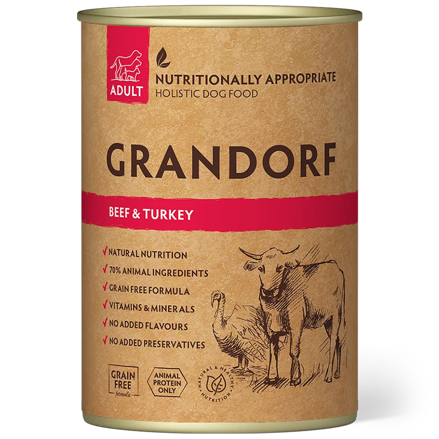 Grandorf Adult Beef and Turkey 400g
