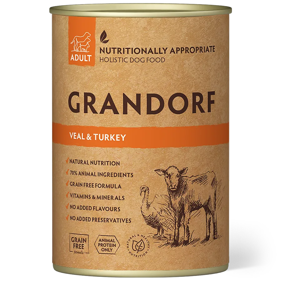 Grandorf Adult Veal and Turkey 400g