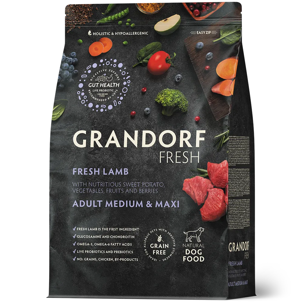 Grandorf Grain Free Lamb For Medium and Large Breeds