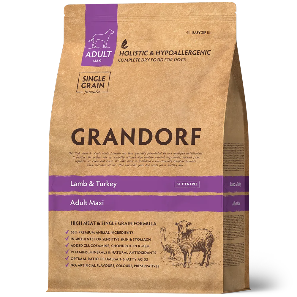 Grandorf Lamb and Turkey for Adult Dogs