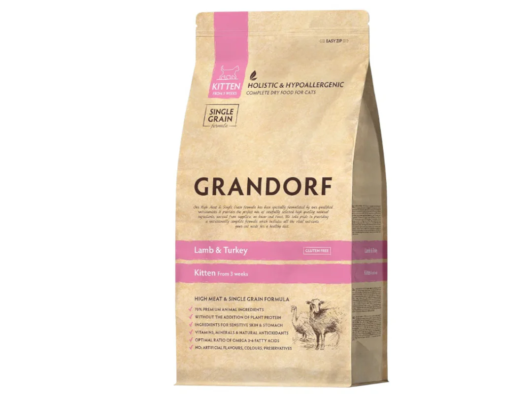 Grandorf Lamb and Turkey Kitten Food - Image 2