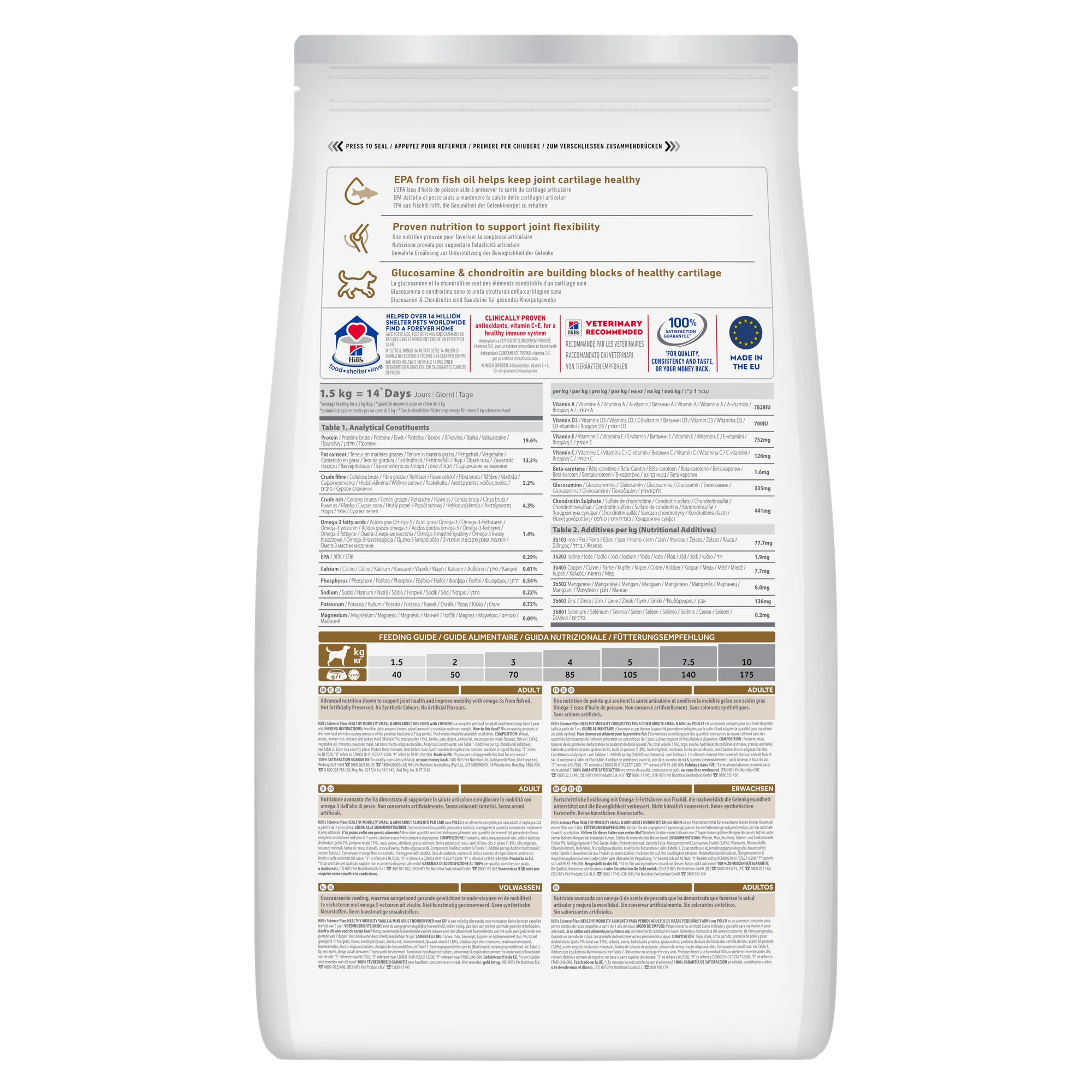 Hill's Mini Mobility Dog Food – Chicken 1.5kg - Image 2