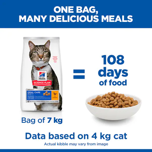 Hill's Science Plan Adult Oral Care Dry Cat Food – Chicken - Image 5