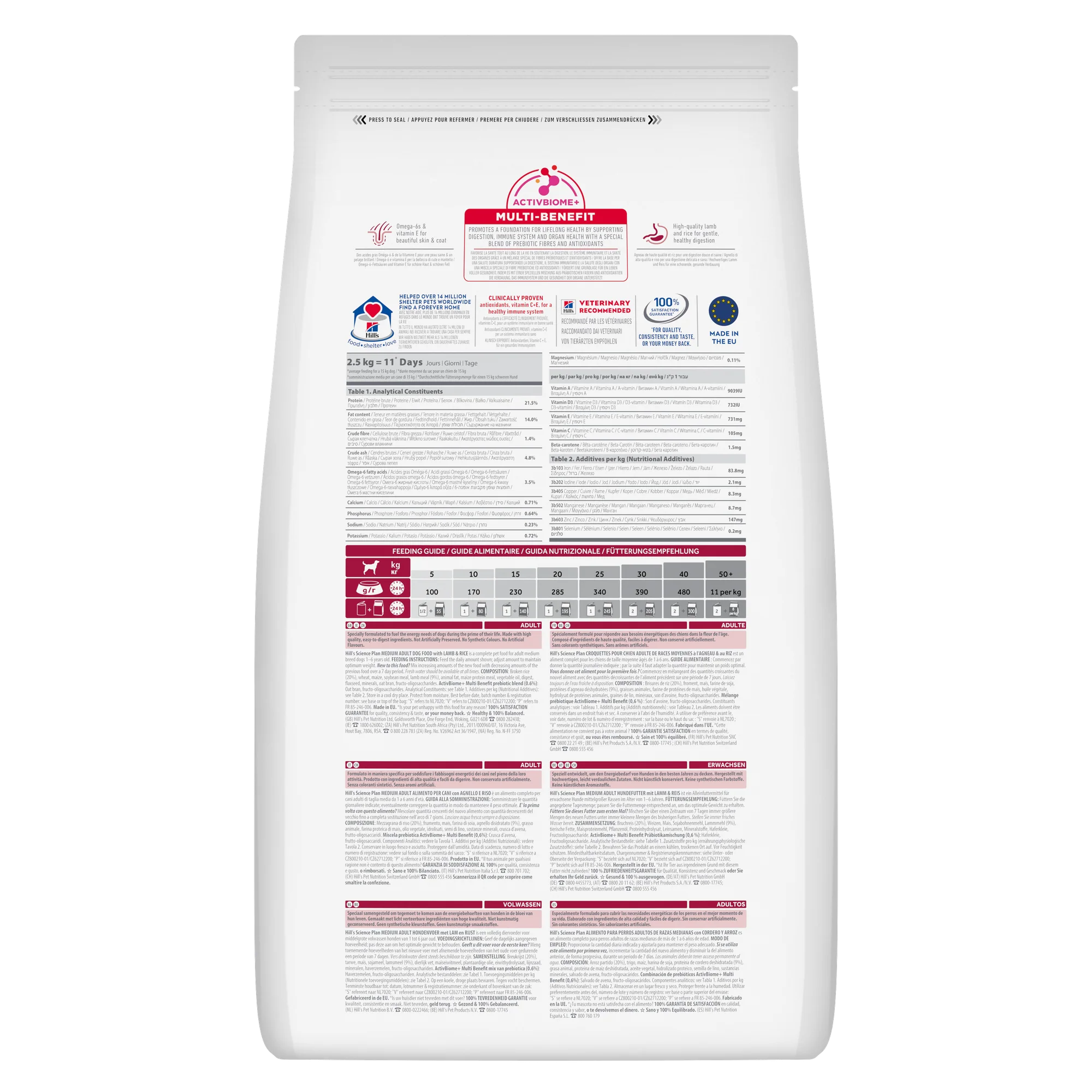 Hills Science Plan Medium Adult Dog Food with Lamb & Rice - Image 5
