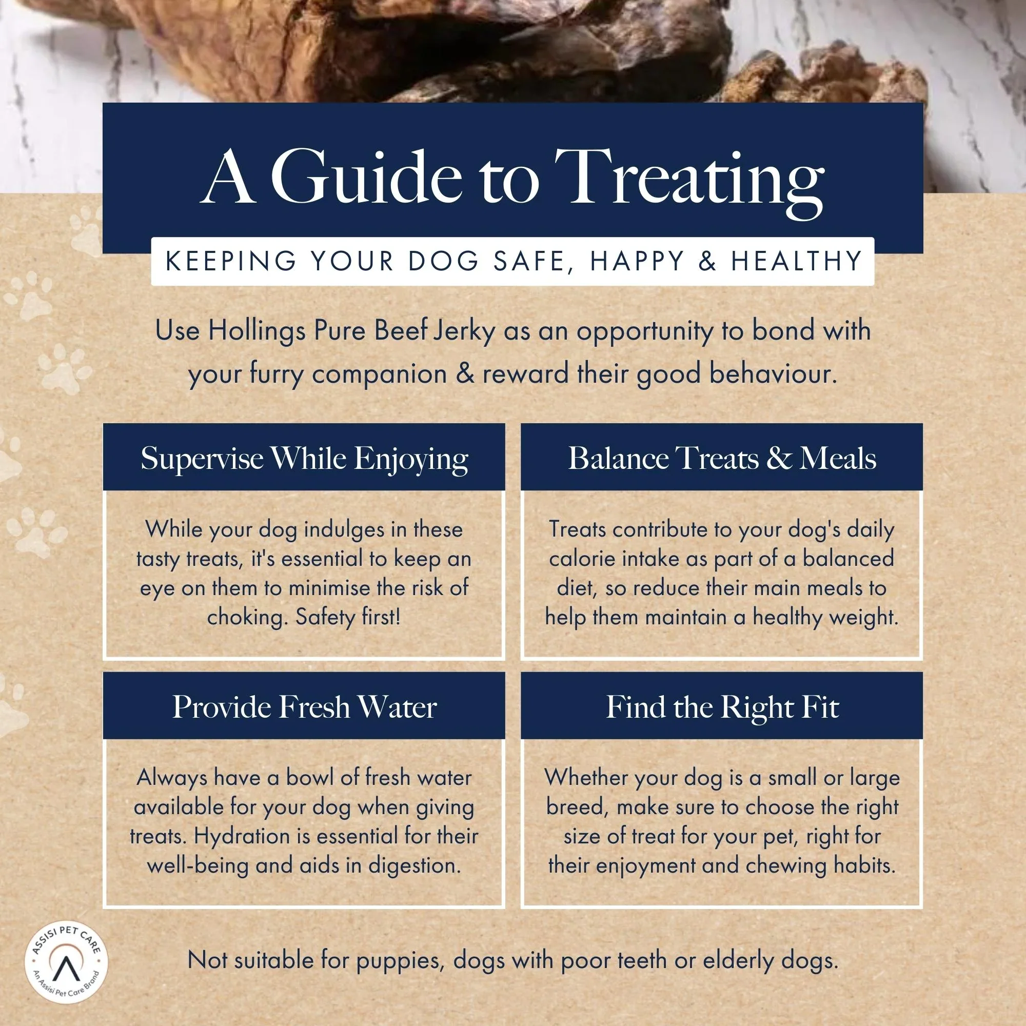Hollings Beef Jerky Dog Treats 100g - Image 4