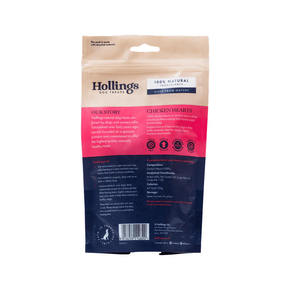 Hollings Chicken Hearts 60g - Image 2