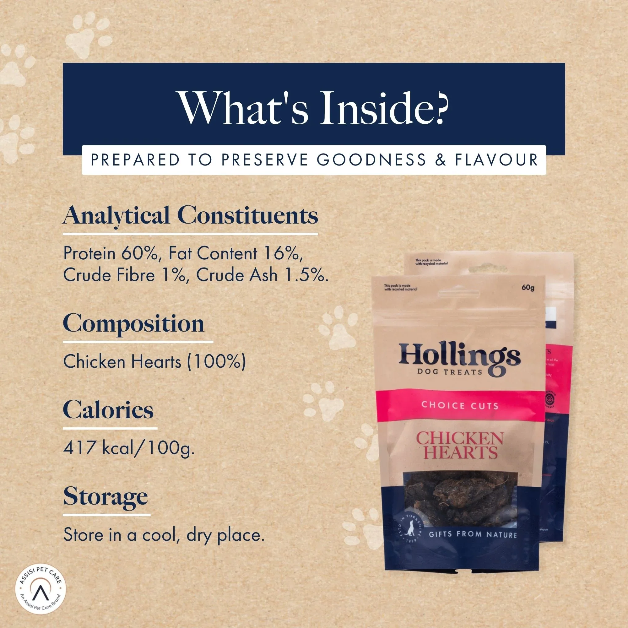 Hollings Chicken Hearts 60g - Image 5