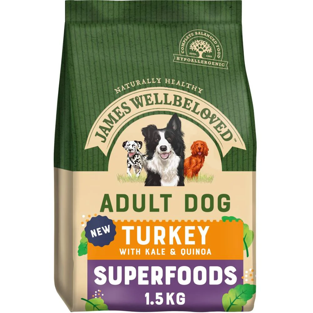 James Wellbeloved Superfood Turkey With Kale & Quinoa Dry Superfood 1.5kg