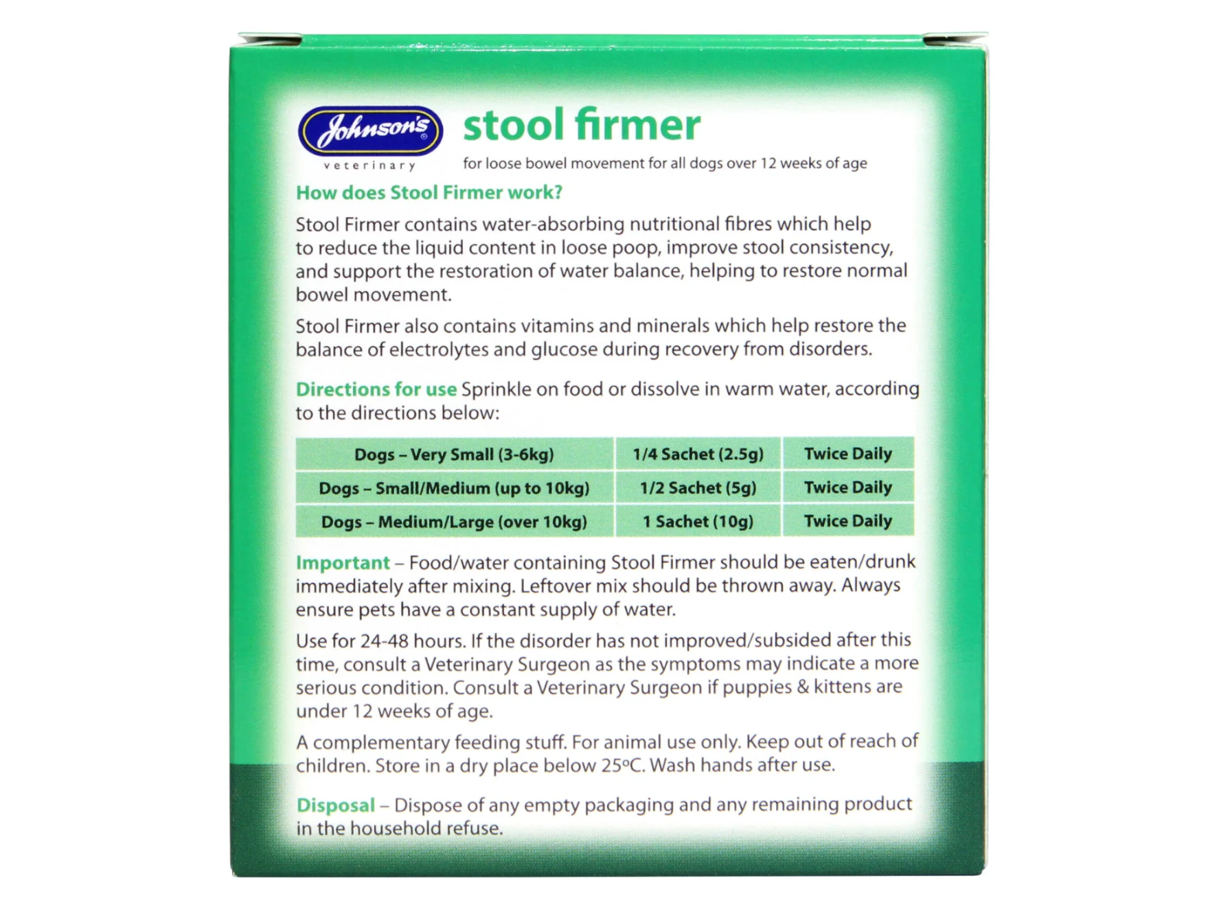 Johnsons Stool Firmer for Cats - Image 2