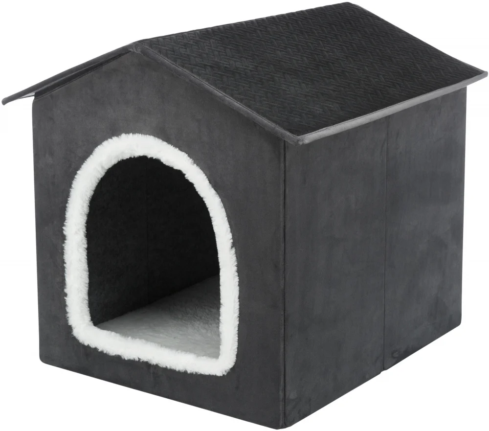 Livia Pet Cave for Cats and Dogs – Dark Grey - Image 2