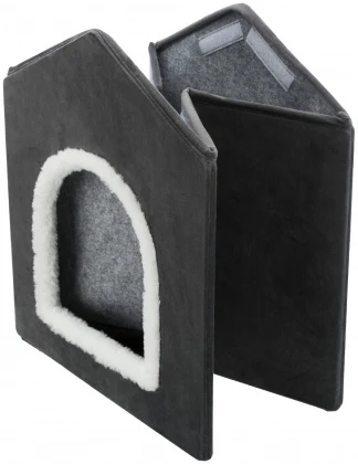 Livia Pet Cave for Cats and Dogs – Dark Grey - Image 5