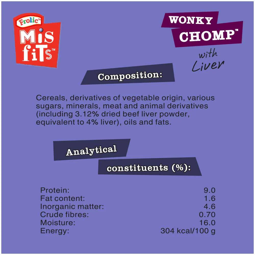 Misfits Wonky Chop With Liver Dog Treat - Image 3