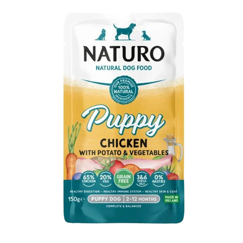 Naturo Puppy Wet Dog Food – Chicken with Potato & Vegetables