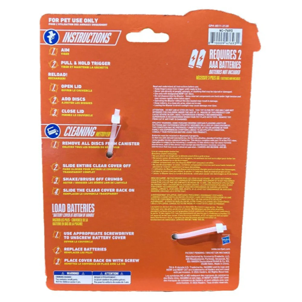 Nerf Cat Catnip Foam Disc Blaster - Image 2
