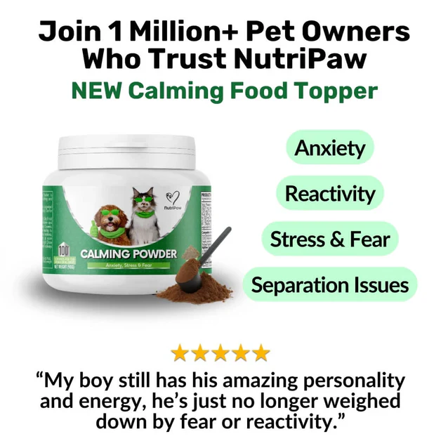 Nutripaw Calming meal topper for stress, anxiety & fear for cats and dogs - Image 8
