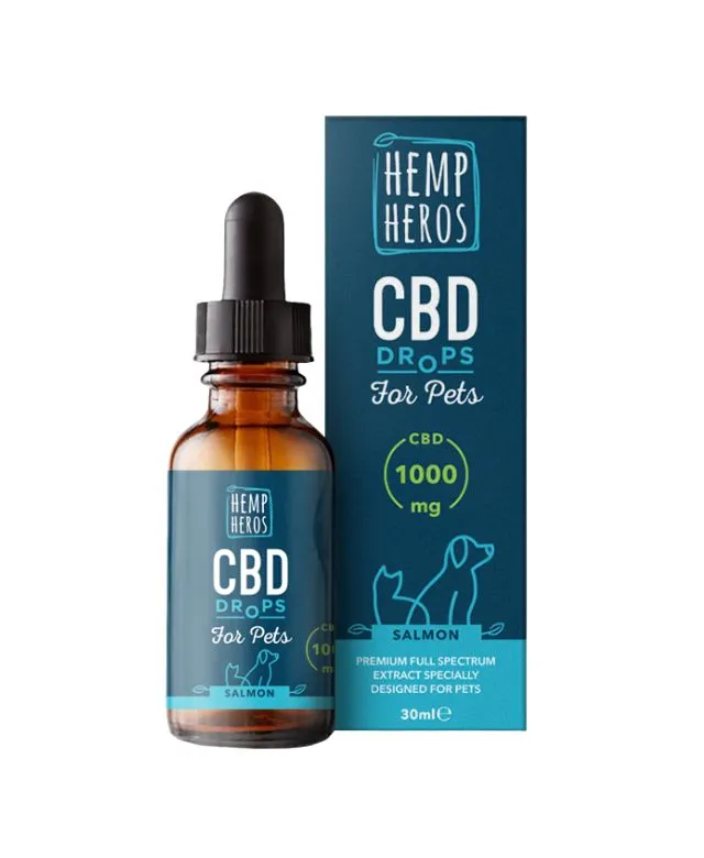 Hemp Heros  CBD+ Oil for Pets Full Spectrum & Salmon Infused - Image 2