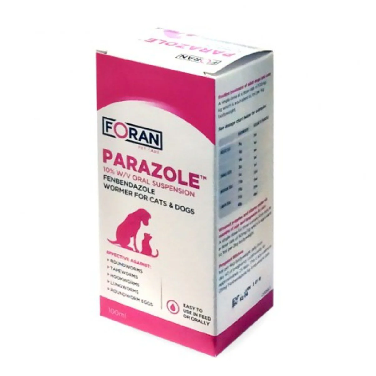 Parazole Cat & Dog Wormer 100ml - Image 2