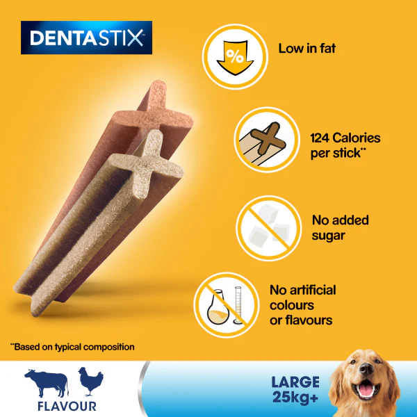 PEDIGREE DentaStix Daily Dental Chews Large Dog 42 Sticks - Image 3