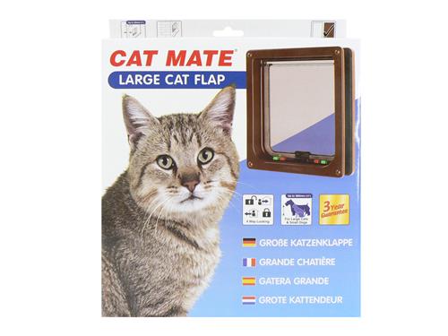 Cat Mate Large Cat Flap - Brown - Image 2