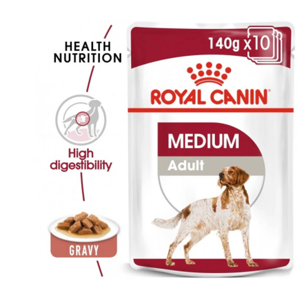 Royal Canin Medium Adult Wet Dog Food Pouch 140g - Image 2