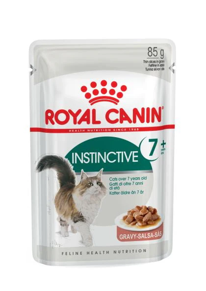 Royal Canin Instinctive 7+ in Gravy Wet Cat Food 85g Pouch