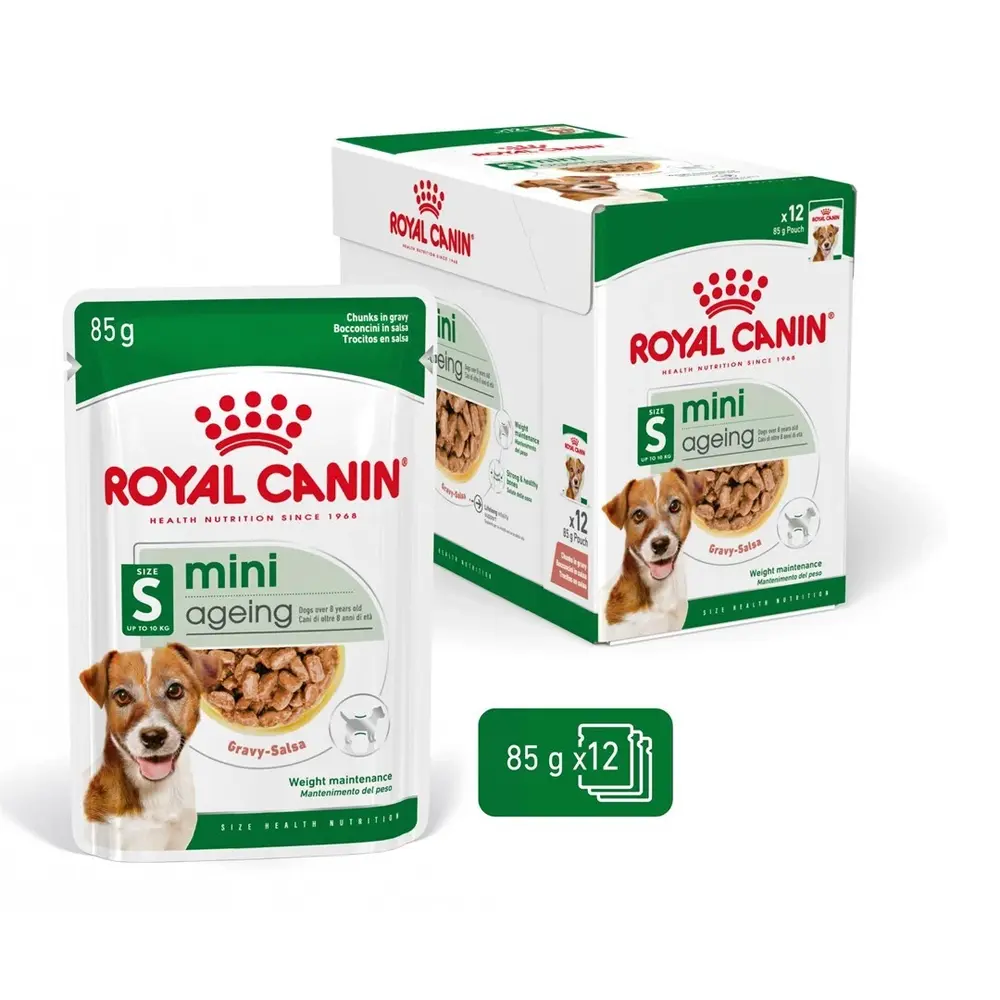 Royal Canin Mini Ageing 12+ in Gravy Pouch 85g - Image 2
