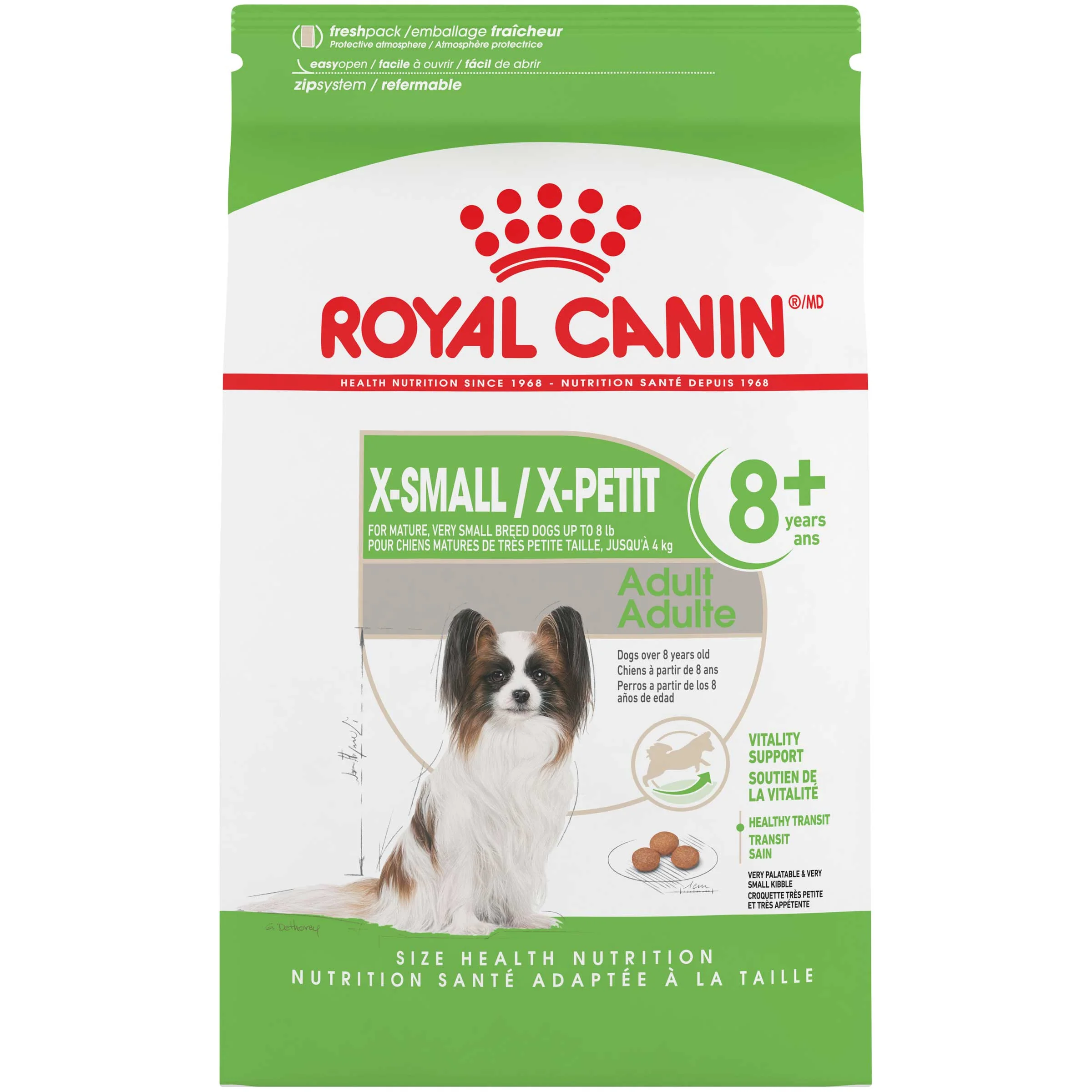 Royal Canin X-Small Adult 8+ Dog Food 1.5kg